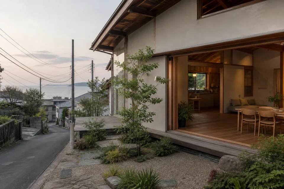 長谷・神奈川の住まいを表現したオリジナル建築写真